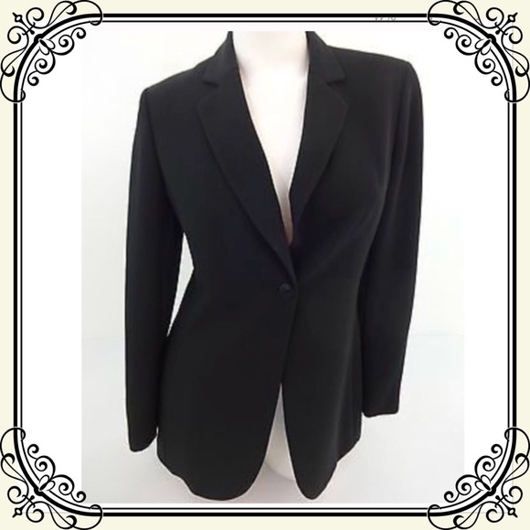 Rena Rowan Jackets & Blazers - Rena Rowan Black Polyester Blazer Size 12